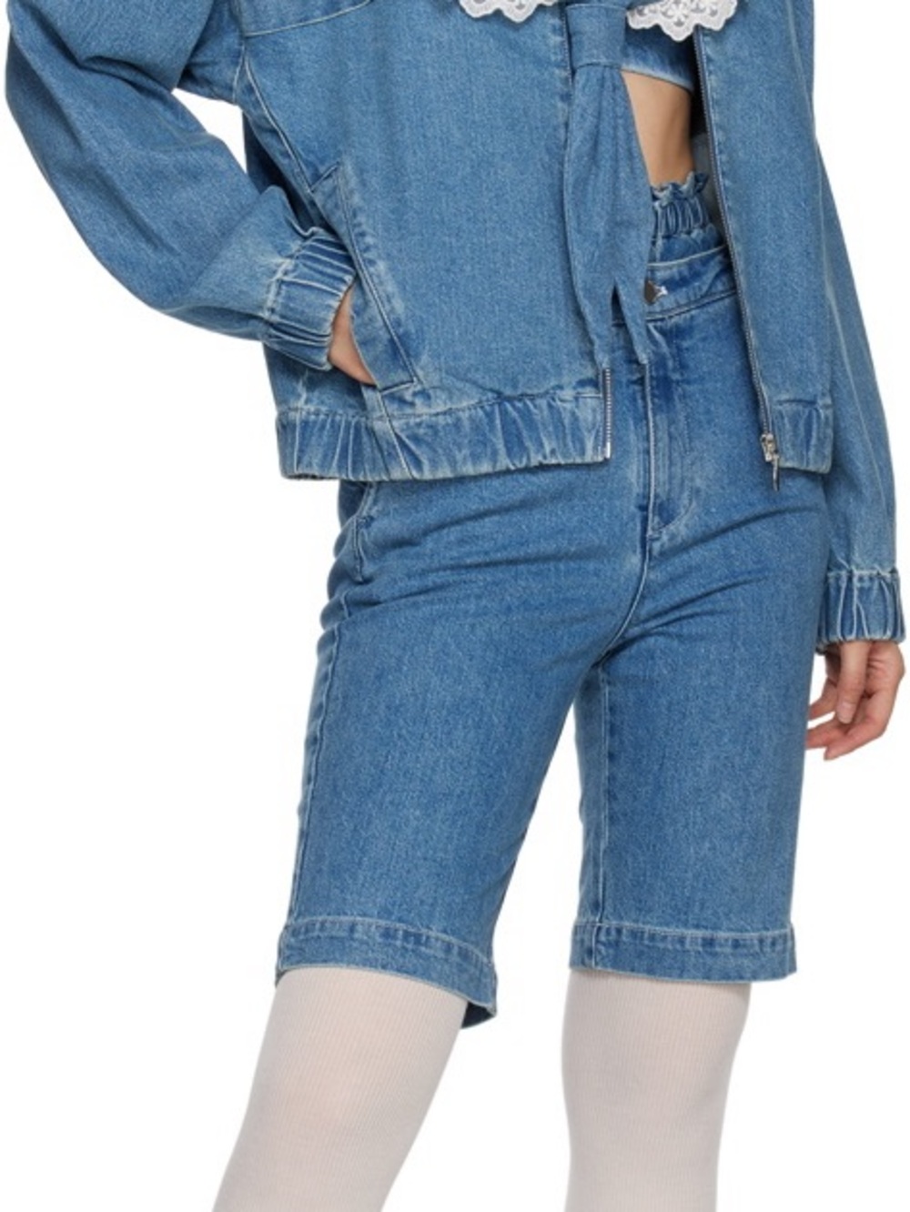 Shushu/Tong rare Sailor Jacket in denim - Picture 2 of 8